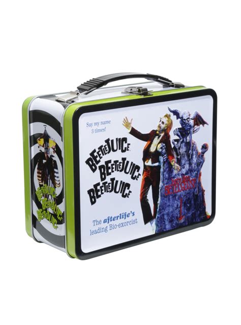 beetlejuice metal lunch box|BEETLEJUICE Metal Lunch Box with Thermos 2001 Neca .